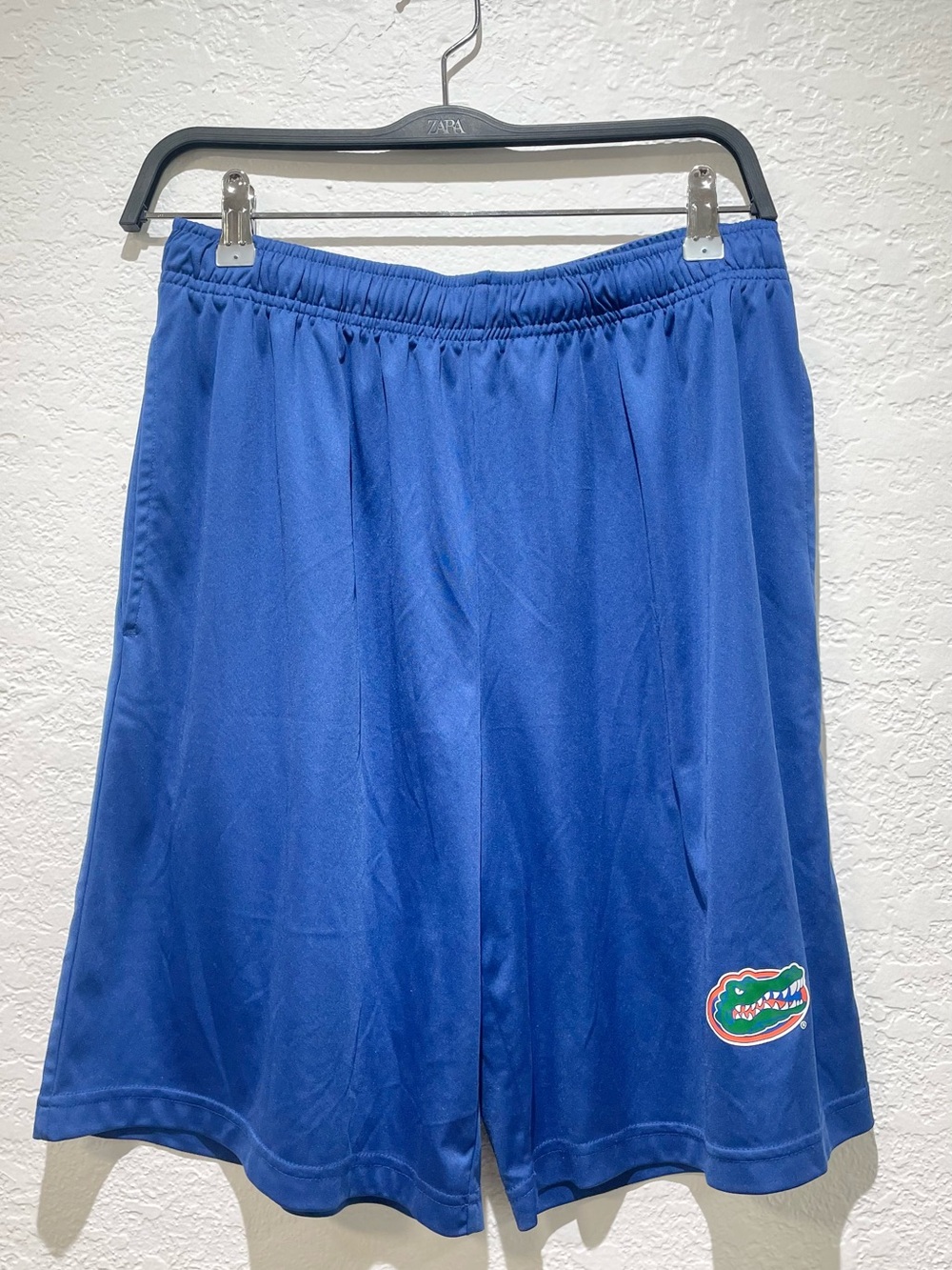 Blue Athletic Shorts with Florida Gator Logo Size M